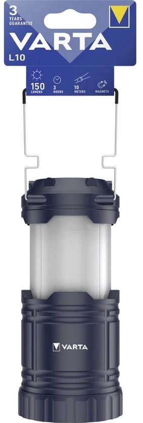Varta 15673101111 VARTA Lantern L10 3AA ohne Batt. Campinglantaarn 150 lm 272 g Zwart