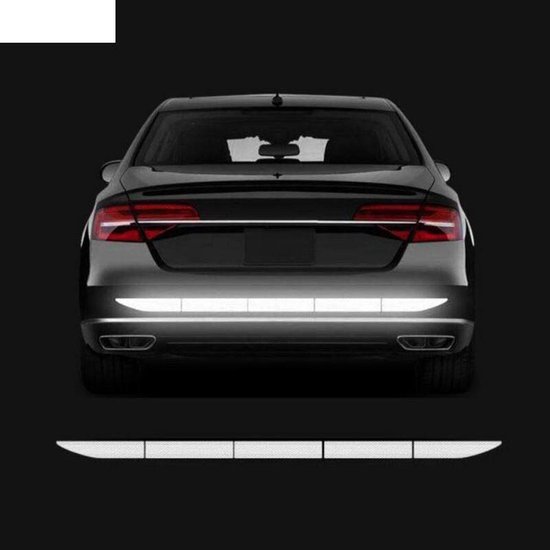 VCTparts Reflector Sticker / Reflecterende Tape Kofferbak Bumper - Wit (set) van VCTparts