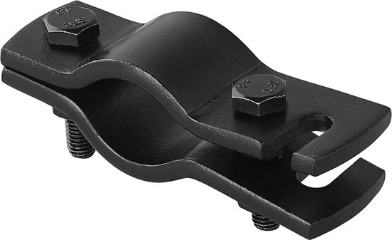 VCTparts® Zwarte Hulpkoppeling met Sleuf voor Aanhanger en Trekhaak - Veiligheidskabel en Breekkabel Beveiliging