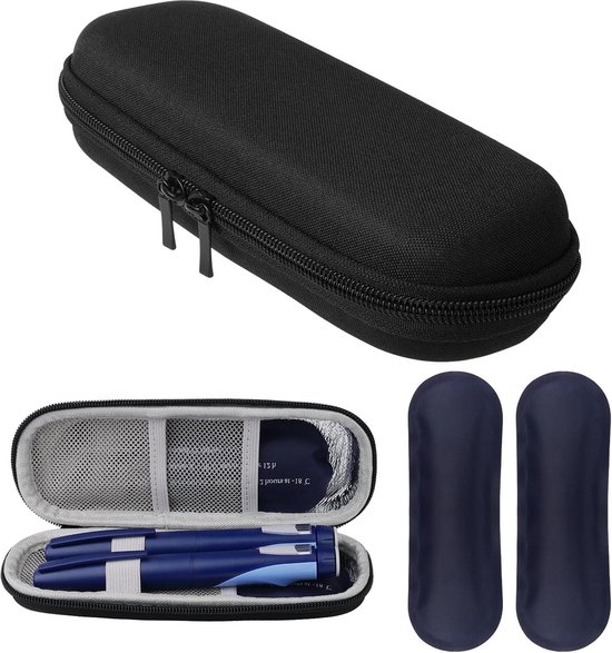 VD WEIDE ENTERPRISE - Insuline Cooler Travel Case met 2 Ice Pack - Diabetische Benodigdheden Opslag Reispakket . van VD WEIDE ENTERPRISE