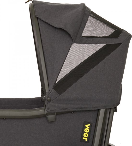 Veer Zonnekap - Dark Grey/Black