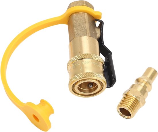 Veilige Gasverbinding met 1/4 Inch Messing, Hittebestendige Koppeling en Precisiedraad voor Grill en Kooktoestellen