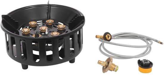 Velori Camping Gasfornuis - Draagbare Campingkachel - Butaan- en Propaanbrander - 21000W Gasbrander - Outdoor Kooktoestel - Inclusief 3 Adapters