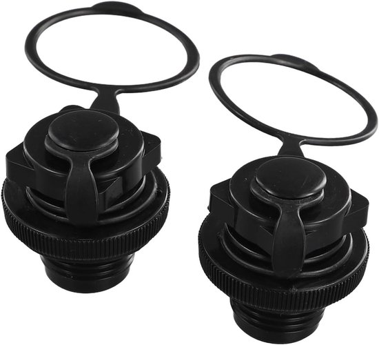 Ventiel Adapter - Boot Ventiel - Watersport Accessoires - Lekvrij Ontwerp - 2 Stuks - Zwart