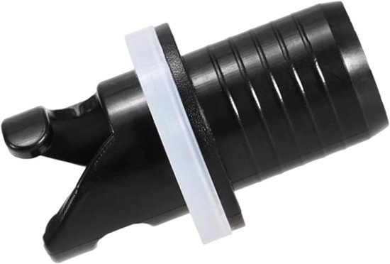 Ventiel Adapter - Luchtpomp Connector - Kajak Opblazen - Duurzaam Nylon Materiaal - 2 cm x 5 cm - Zwart