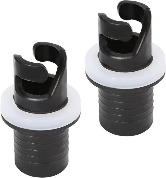 Ventiel Adapter - Pomp Adapter - Water Sporten - Lekvrije Afdichting - 2 Stuks - Zwart