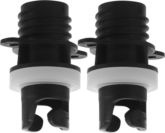 Ventiel Adapter - Pomp Converter - Opblaasboot Vullen - Lekvrij Ontwerp - 2 Stuks - Zwart