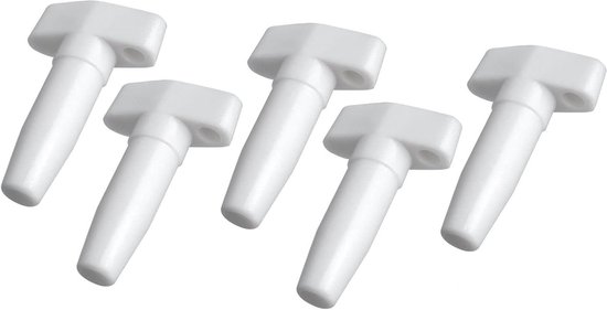Ventiel Dopjes - Luchtbed Reparatie - Lucht Dicht Houden - Universele Pasvorm - 38 mm - Wit