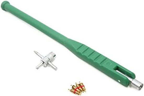 Ventiel Reparatie Kit - Band Gereedschap - Banden Onderhoud - 4-Weg Tool - Diverse Maten - Multicolor