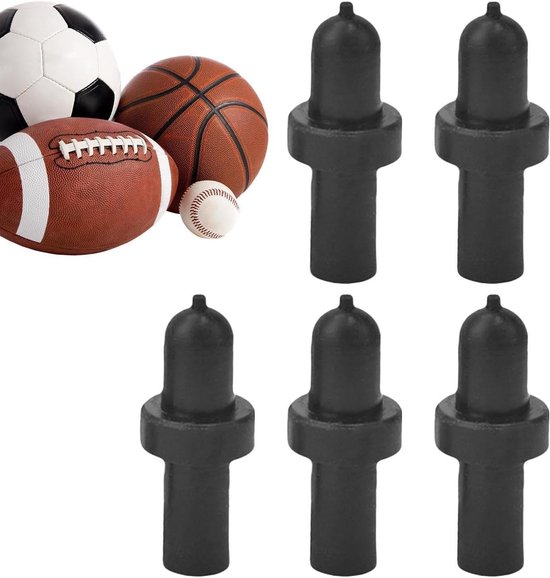 Ventiel voor Ballen - Pompnaald Reparatieset - Sportballen Oppompen - Lekvrij Afdichtingssysteem - 5 stuks - Wit