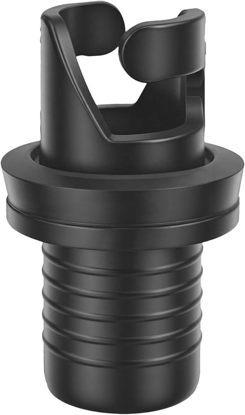 Ventieladapter Boot - Pomp Adapter - Water Sport - Lekvrije Afdichting - 13 x 9 x 3 cm - Zwart