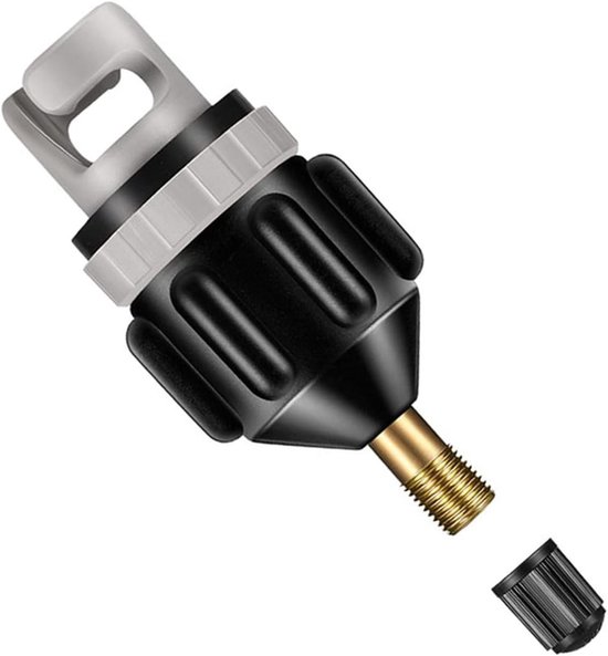 Ventieladapter - Pomp adapter - Boot oppompen - Lekvrij en duurzaam - 78 cm - Zwart
