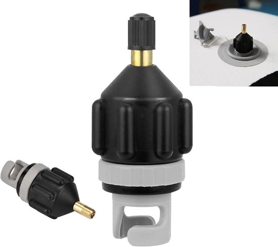 Ventieladapter Universeel - Luchtpomp Adapter - Opblaasbare Artikelen - Snelle Conversie - 34 Gram - Zwart van Merkloos