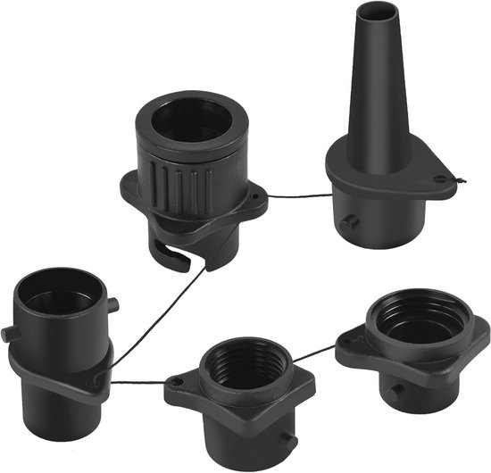 Ventieladapter voor opblaasbare boten met 4 mondstukken - Pompadapter voor stand-up paddleboards en kajaks