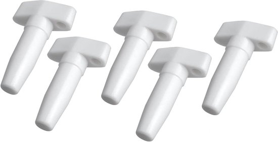 Ventielen voor Luchtbedden - Vervangingspluggen Stoppers - Luchtbed Onderhoud - Voorkomt Luchtlekkage - 38 mm Lengte - Wit