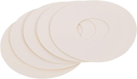 Ventielpakking PVC - Afsluitring - Luchtdichtheid behouden - Duurzaam materiaal - 9 x 9 cm - Wit