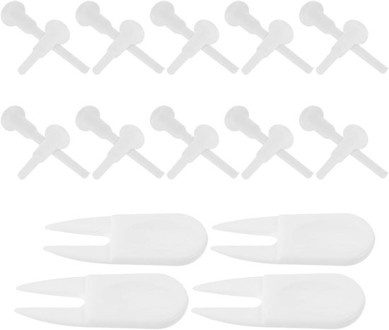 Ventielpluggen Set - Luchtstoppers - Bal Onderhoud - Luchtlekkage Voorkomen - 10 Stuks - Wit