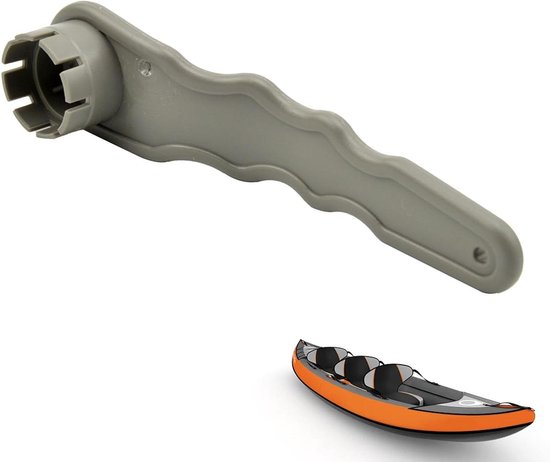 Ventielsleutel - Boot reparatie tool - Waterdicht Maken - Ergonomische Handgreep - 16 cm - Grijs