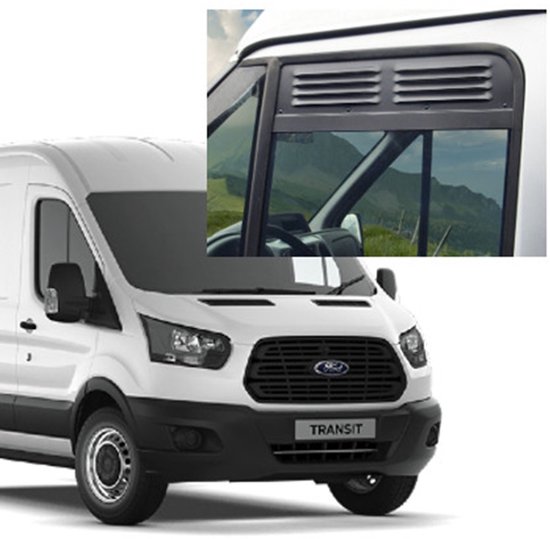 Ventilatieroosters Set Ford Transit vanaf 05/2014 tot Heden Raamroosters Links en Rechts Raamrooster raam