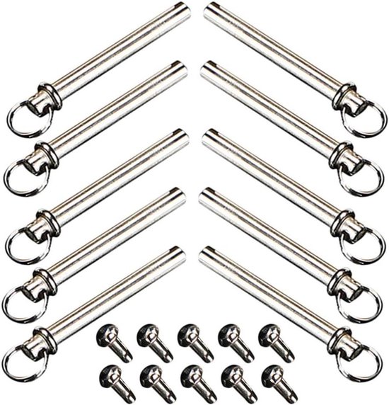 Ventilator Reparatie Set - Reserve Onderdelen - Ventilator Onderhoud - Roestvrij Staal - 10 Stuks - Zilverkleurig