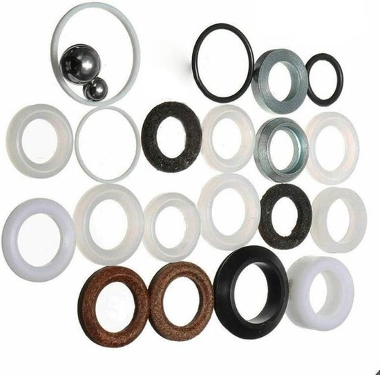 Verfspuit Afdichtring Set - Reparatieset Onderdelen - Apparatuur Onderhoud - Hoge Temperatuur Bestendig - 22 Stuks - Niet Gespecificeerd