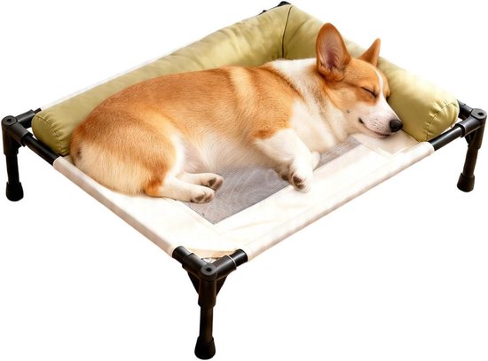 Verhoogd Hondenbed - Kampeerbed Hond Veldbed Puppy - Koel Slapen - Ademend Mesh Ontwerp