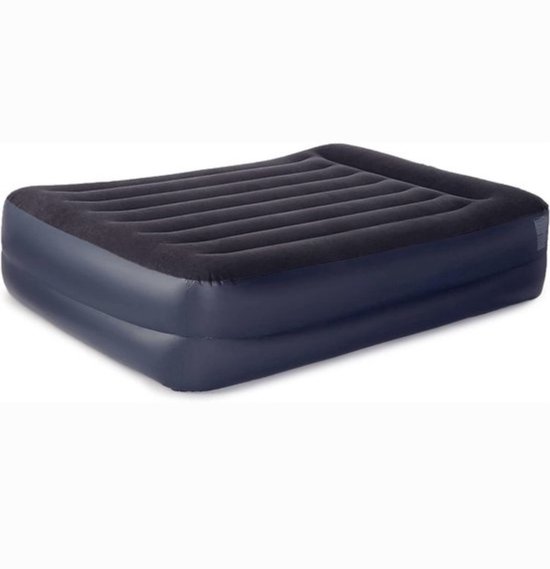 Verhoogd Luchtbed met Ingebouwde Kussen en Elektrische Pomp - Comfortabel en snel opblaasbaar van Merkloos