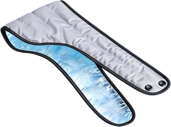 Verkoelende Sjaal - Nekwikkel Koude Bandana - Zomerse Verlichting - Watergeactiveerd Systeem - 60x14x1 cm - Blauw