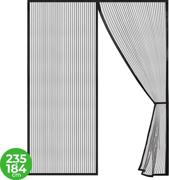 VerminBuster Vliegengordijn Magnetisch - Luxe Deurhor - 235 x 184 cm - Deurgordijn - Horgordijn Deur van VerminBuster