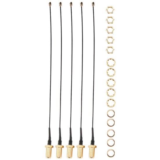 Verpakt als één geheel – SMA-female naar IPX Wi-Fi-antenneconnector – 15 cm verlengkabel van Merkloos