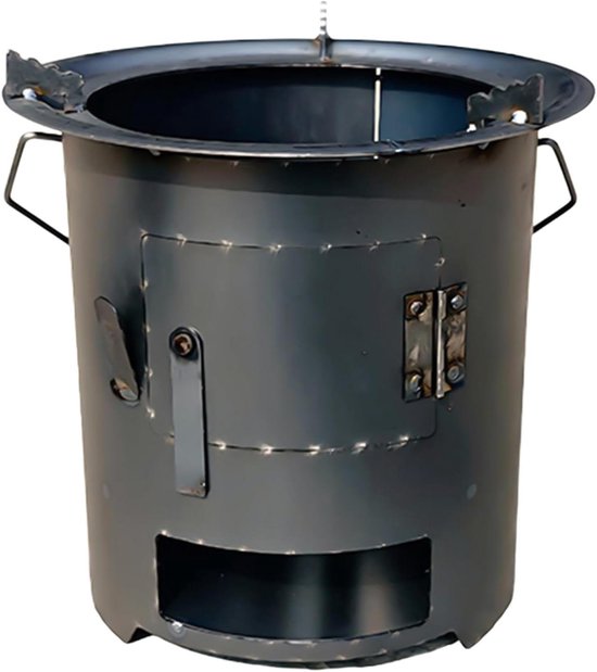 Verplaatsbare Houtkachel - Rocket Stove Outdoor Kooktoestel - Kamperen Koken - Robuuste Stalen Constructie