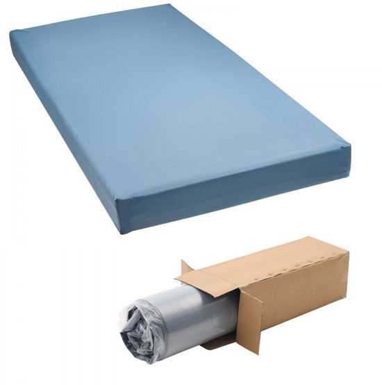 Verpleegmatras - Medisch antidecubitus schuimmatras - Waterdicht - Draagvermogen 158 kg - Afmeting 203 x 91,4 x 15,3 cm - Drukverlagend - Voor thuiszorg en verpleeghuis van Merkloos