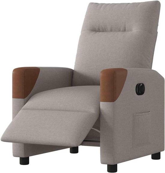Verstelbare Fauteuil - Elektrische Stoel - Ontspannen Zitten - Automatische Verstelling - 69 x 86 x 100 cm - Taupe