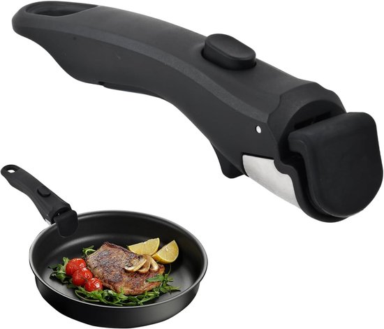 Verstelbare handgreep tegen verbranding, 19 cm, geschikt voor pannen, wokken en kookpotten, maximaal 5 kg