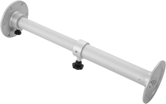 Verstelbare tafelpoot - RV tafelstandaard - Tafel aanpassen - Verwijderbaar ontwerp - 445-685 mm - Zilver