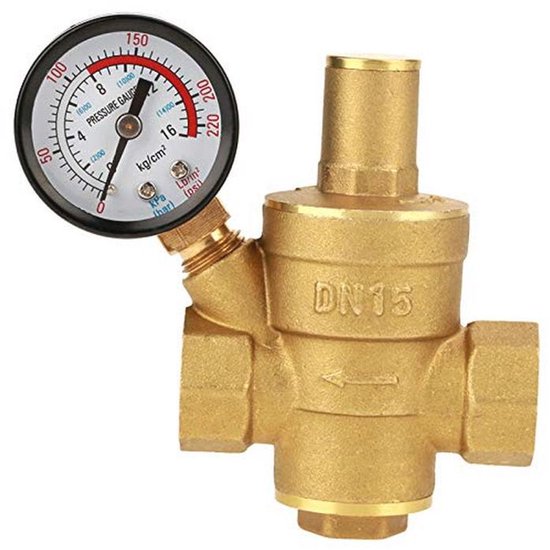 Verstelbare Waterdrukregelaar Dn15 Met Overdrukventiel Voor Boiler van Merkloos