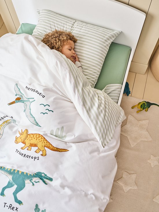 Vertbaudet Dekbedovertrek Magicouette DINOS, met gerecycled katoen van VER