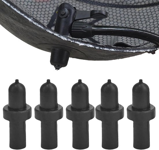 Vervangende Balventielen - Reparatiesproeiers - Ballen Opblazen - Slijtvast Rubber - 5 stuks - Zwart