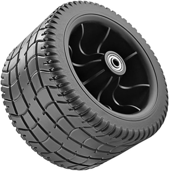 Vervangende wielen voor opvouwbare kinderwagens, tuinbanden voor kinderwagens, schokabsorberende en stille all-terrain banden van polypropyleen (PVC), geschikt voor kamperen, strand, gras en zand.