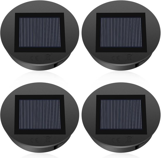 Vervangende zonnelampen 4 stuks voor buitengebruik, ledlampen op zonne-energie voor tuindecoratie van Merkloos