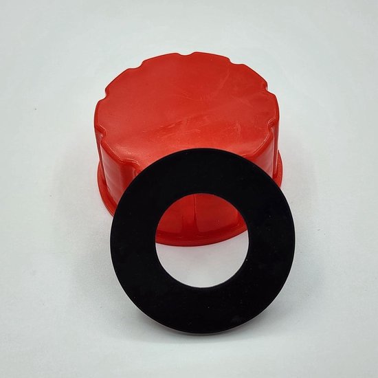 Vervanging Gas Can - Basis Caps - Opslag Flessen - Met Pakkingen - 4 Stuks - Rood
