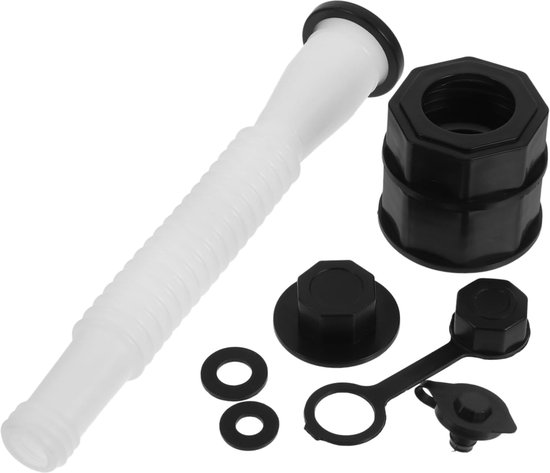 Vervangingsset Gasblik - Uitloop Set - Veilig Tanken - Antislip Schroefdop - 20 cm Lengte