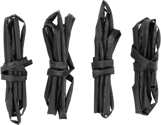 Verwarmbare Krimpkous Set - 4 Soorten Polyolefine in 3mm, 4mm, 5mm en 6mm - 1 Meter Lengte voor Elektrische Isolatie en Bescherming