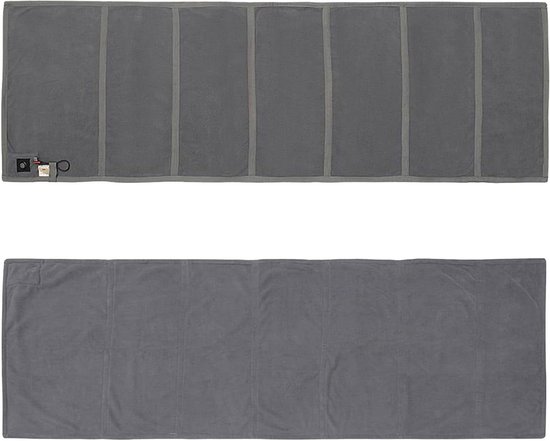 Verwarmde Slaapmat - Kampeer Mat Verwarming - Buiten Overnachten - Instelbare Temperatuur - 198 x 62 cm - Grijs