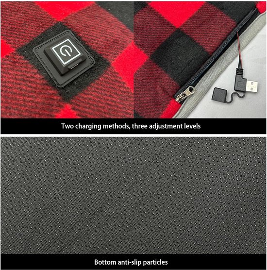 Verwarmde Slaapzak - Camping Matras - Koude Nachten - USB Verwarming - 180 x 60 cm - Grijs