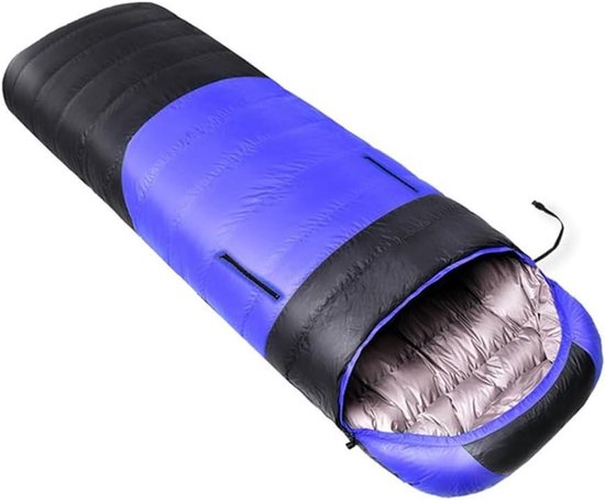 Verwarmde Slaapzak - Kampeer Dekbed - Buiten Overnachten - Met Ingebouwde Verwarming - 39x26x25 cm - Donkerblauw