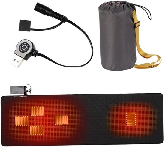 Verwarmde Slaapzak Liner met 3 Warmtestanden en USB Opladen van Merkloos