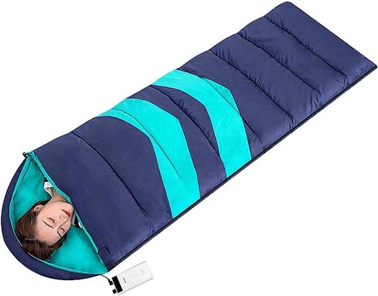 Verwarmde Slaapzak - Outdoor deken - Kamperen en Reizen - Drie temperatuurstanden - 220 cm - Grijs