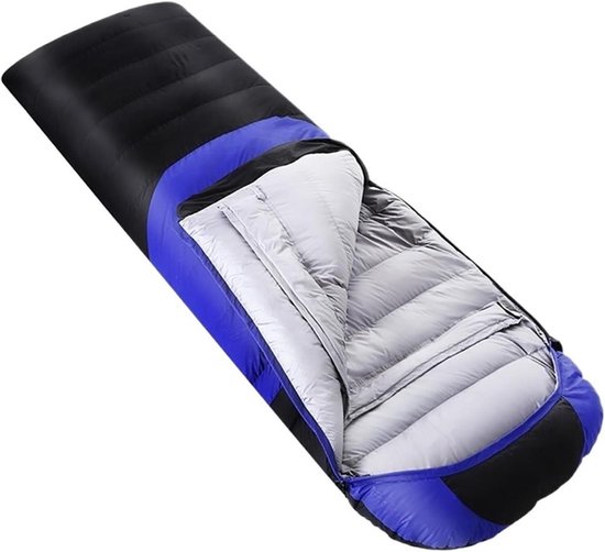 Verwarmde Slaapzak - Winter Mat - Kamperen Warm - Met Thermo Kussen - Ultralicht - Blauw