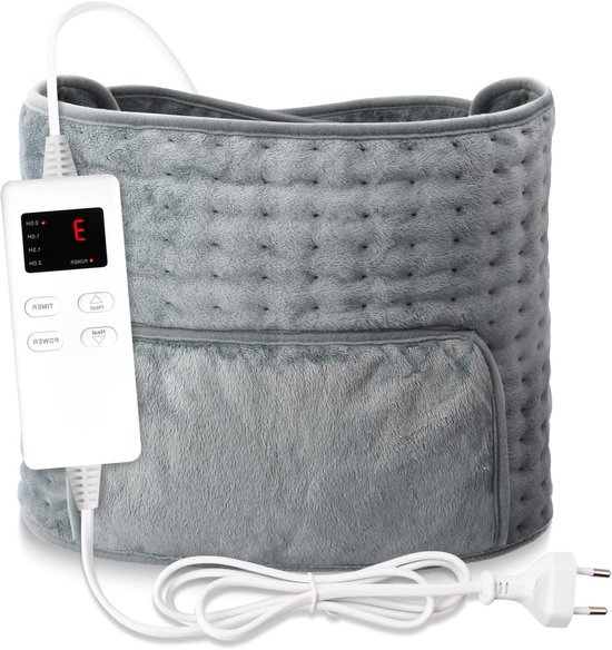 Verwarmingskussen met 6 warmtestanden voor taille en rug